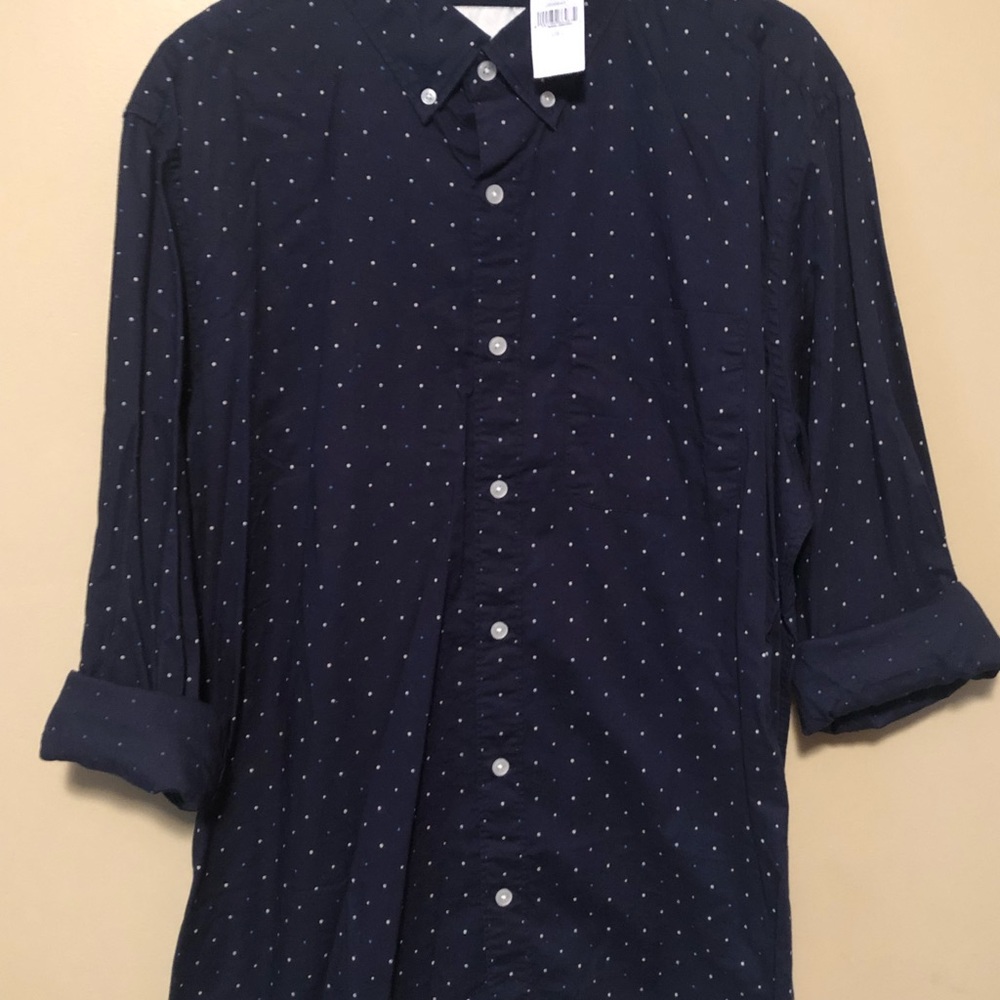 NWT American Eagle dress shirt. Navy blue